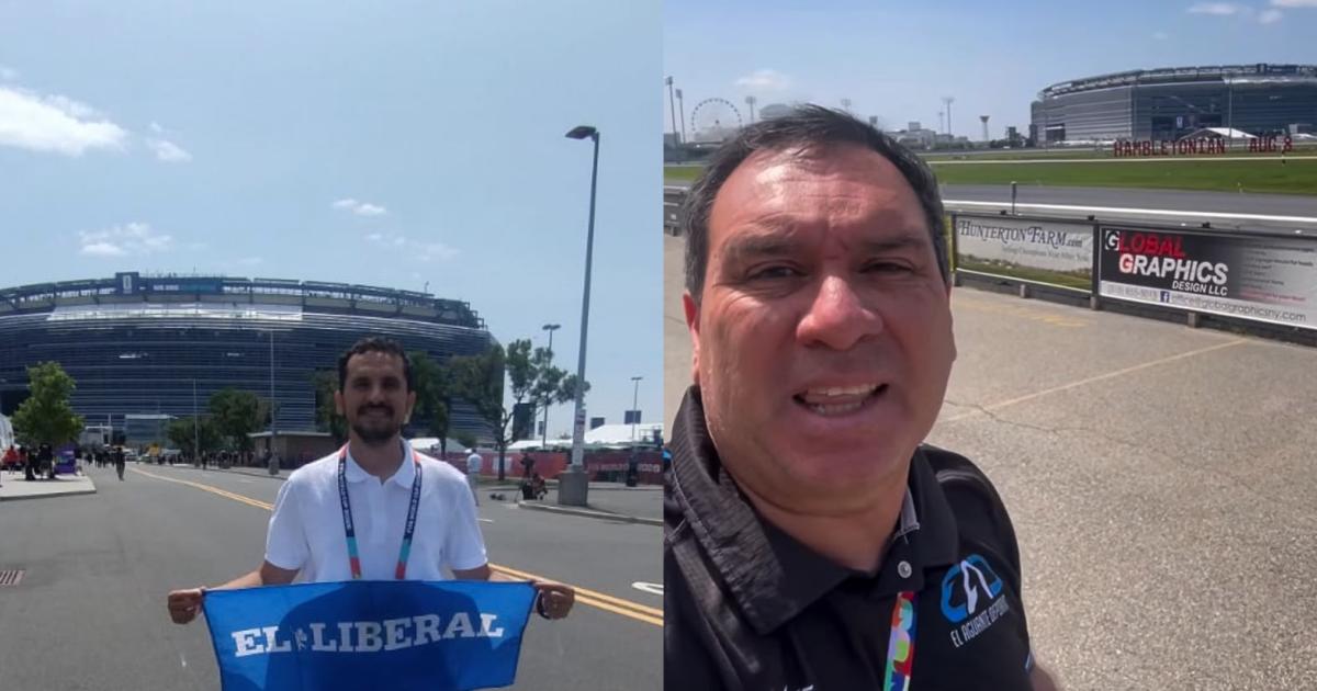 FOTOS EL LIBERAL ya estaacute en Nueva Jersey para vivir la gran final del Mundial entre Argentina y Espantildea