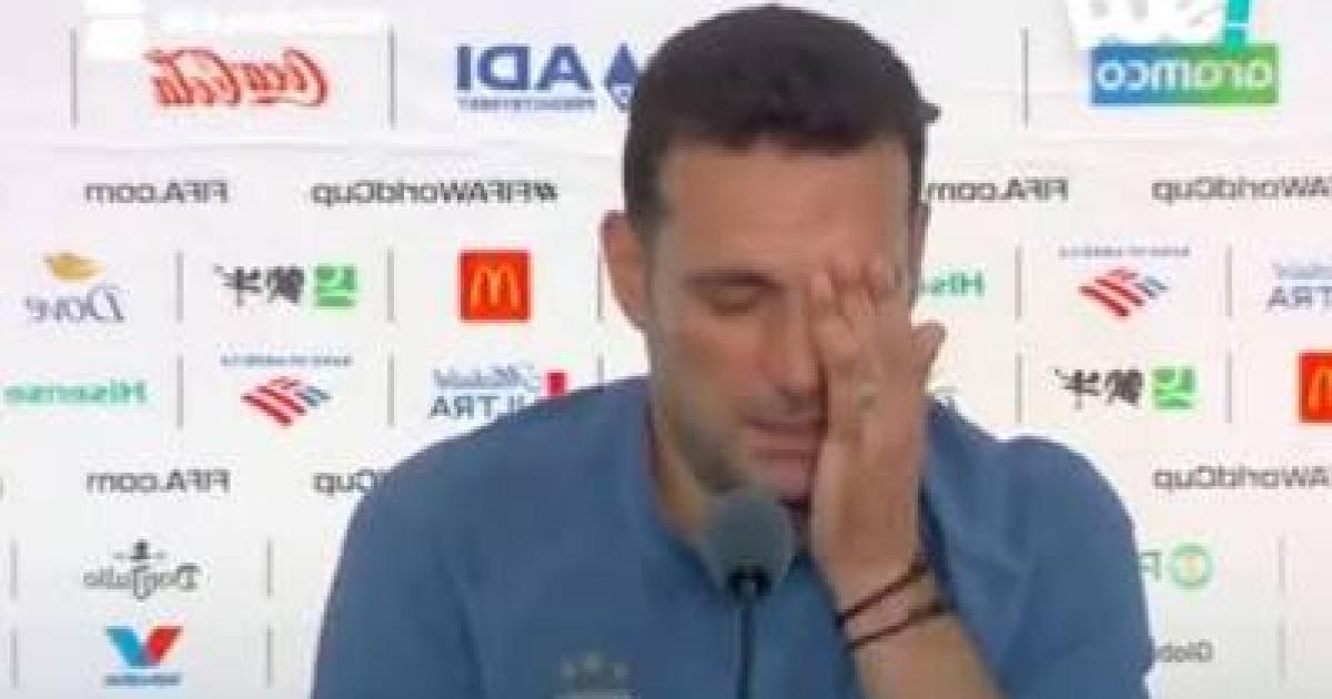 Scaloni rompioacute en llanto en la conferencia- No seacute si podreacute lograr algo maacutes grande que esto