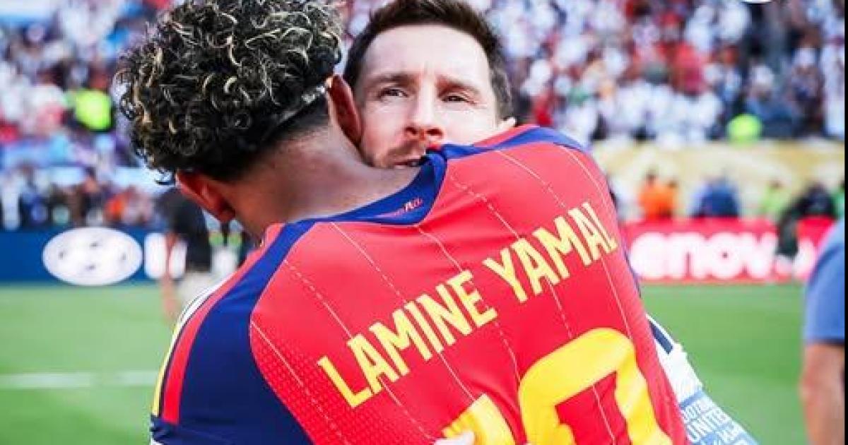 El respeto de Messi para con Lamine Yamal que le dio un abrazo al final