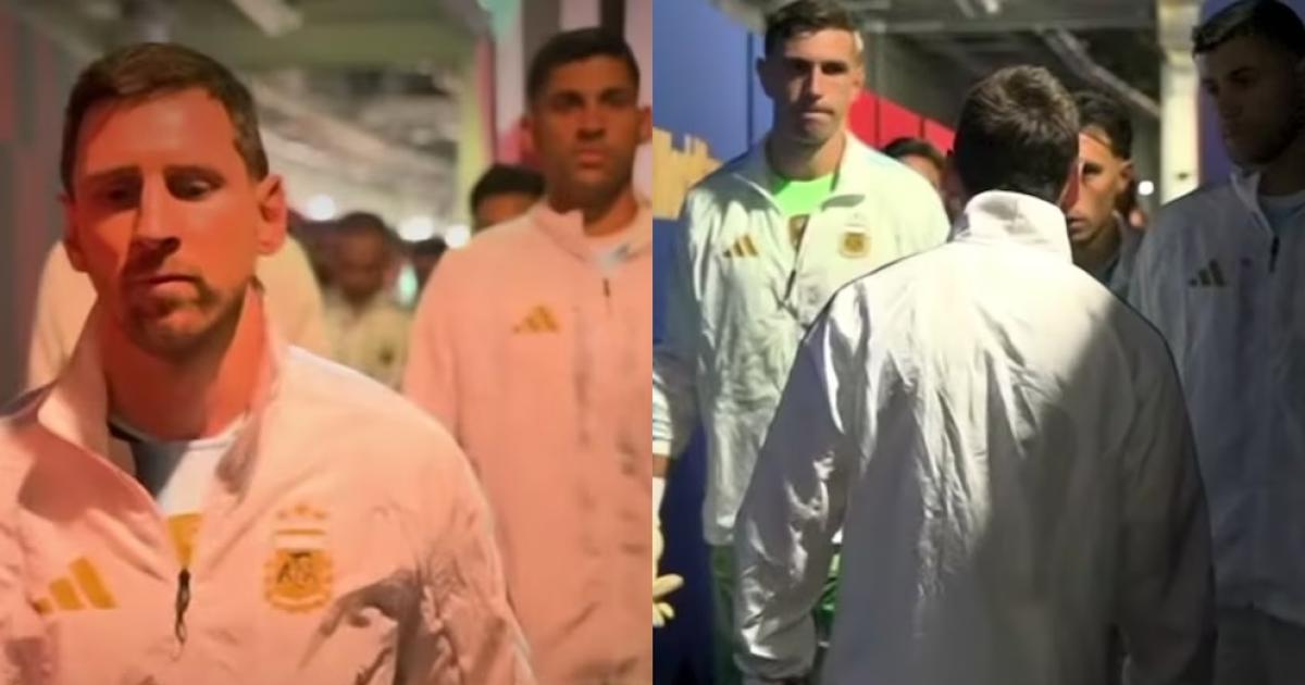El video ineacutedito de Argentina antes de la final- las indicaciones de Messi y el Dibu