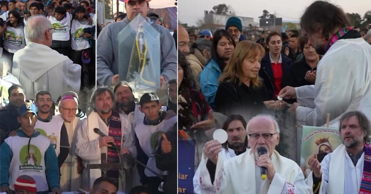El Cruce estuvo de fiesta con el padre Pepe y el cardenal Bokalic