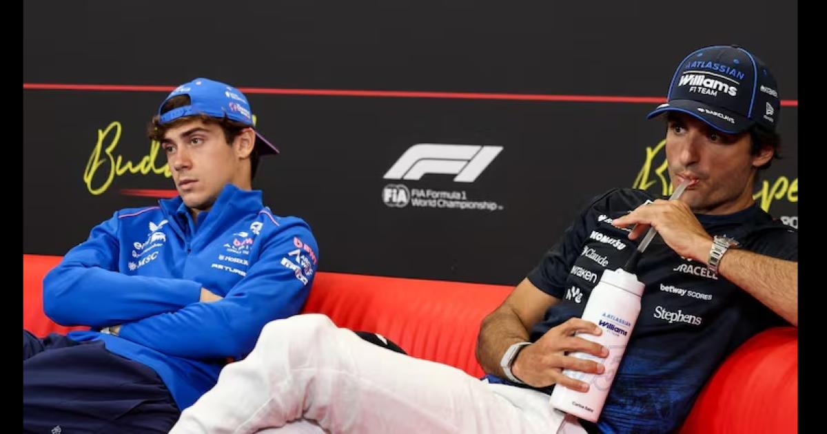 Poleacutemica en Hungriacutea- la F1 juntoacute a Colapinto con Sainz y Alonso diacuteas despueacutes de la final del Mundial y el argentino se mostroacute incoacutemodo