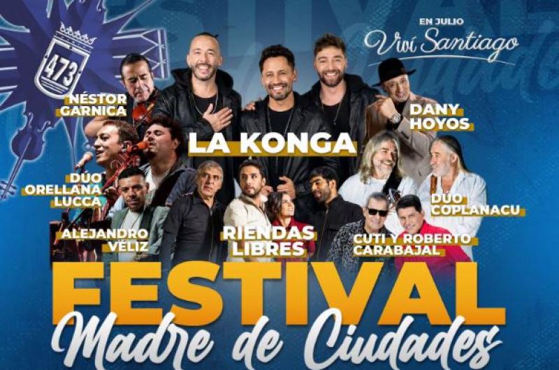 La Konga encabezaraacute el Festival Madre de Ciudades por el 473deg aniversario de Santiago del Estero