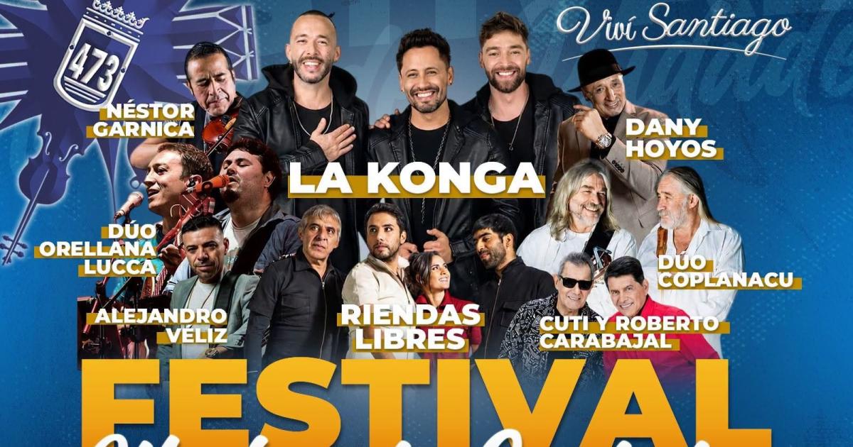 La Konga lideraraacute una gran fiesta en el Parque Aguirre por el cumpleantildeos de Santiago del Estero