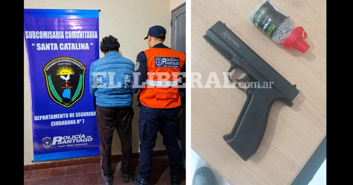 Apresan a un hombre acusado de atacar a balazos a su pareja con un arma de aire comprimido
