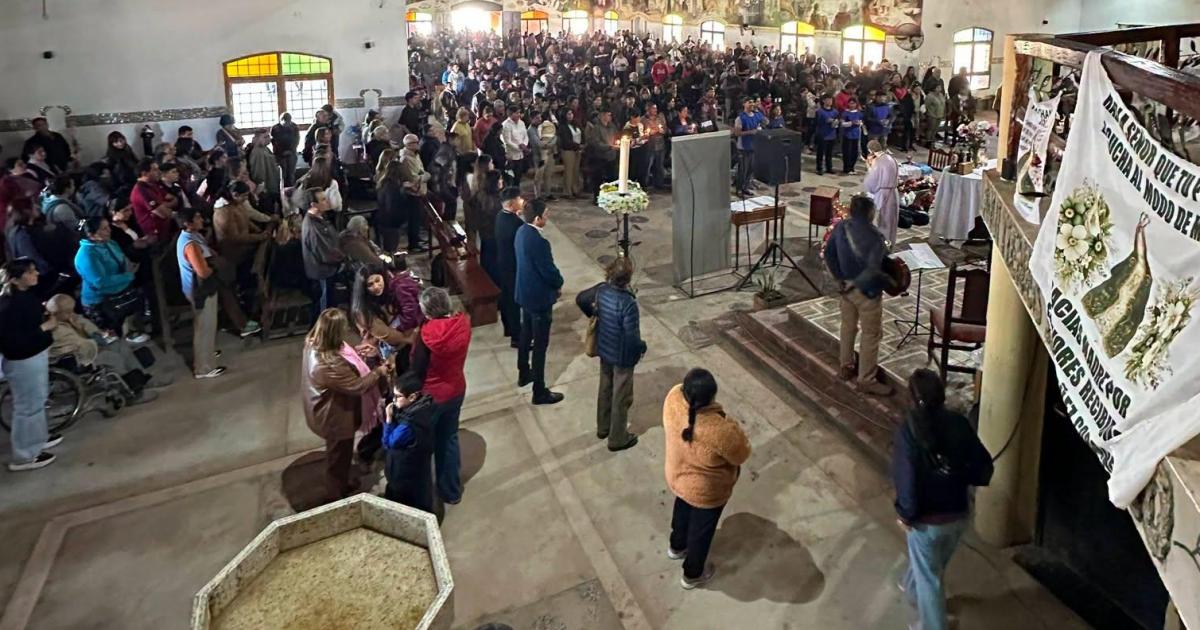 Se rezoacute por la Madre de Ciudades en el santuario de la Virgen de Huachana