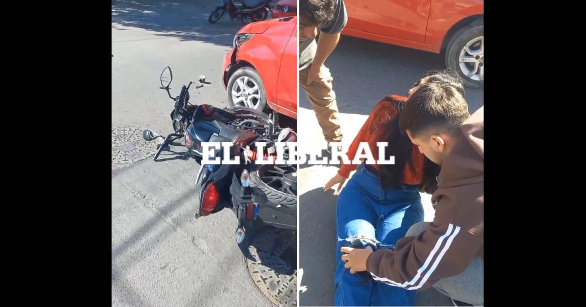 Una motociclista resultoacute lesionada tras colisionar con un automoacutevil en el Bordm Huaico Hondo