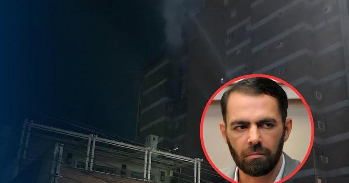 Ramiro Petros tras el incendio de su departamento-  tengo miedo que me maten