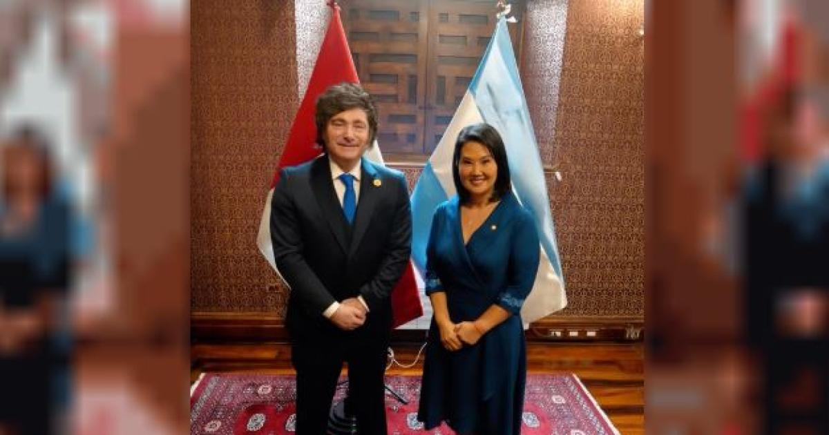 Javier Milei se reunioacute con Keiko Fujimori en Peruacute antes de su asuncioacuten presidencial