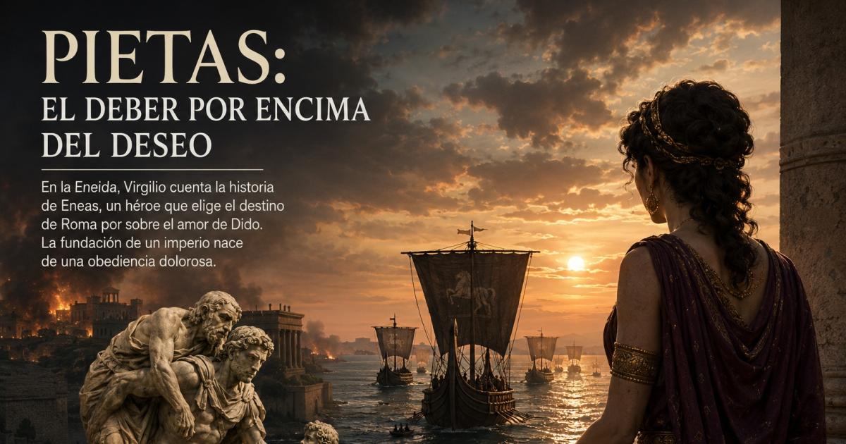 Piedad- la clave de La Eneida Cuando el deber queda por encima del deseo