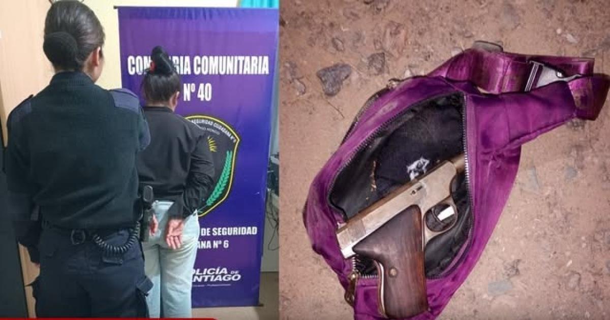 Joven mujer detenida tras amenazar a su pareja con un arma de fuego