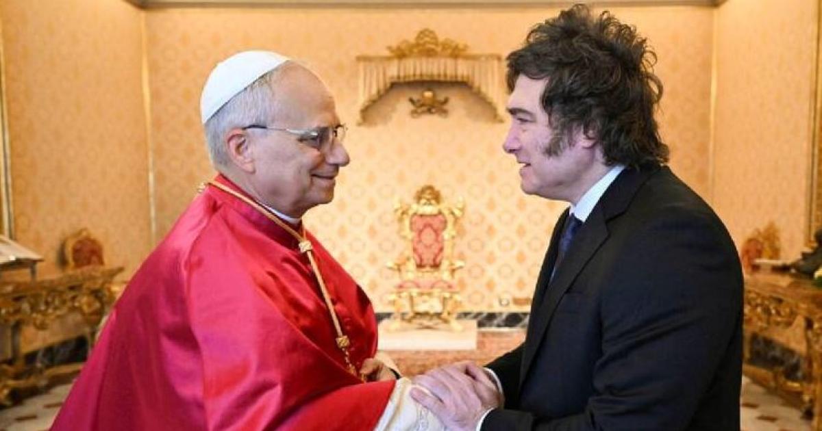 El Papa León y Javier Milei - Foto- Todo Noticias