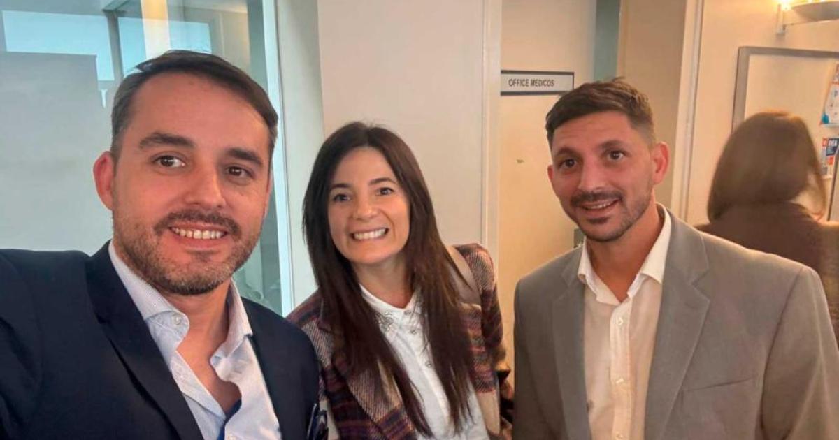 Los doctores Marcelo Beban y Juan Targa junto a la Licenciada Ana Luna
