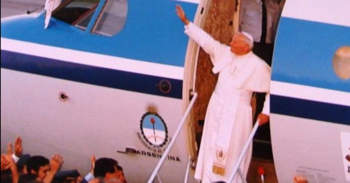 Juan Pablo II visitó la Argentina en el año 1987