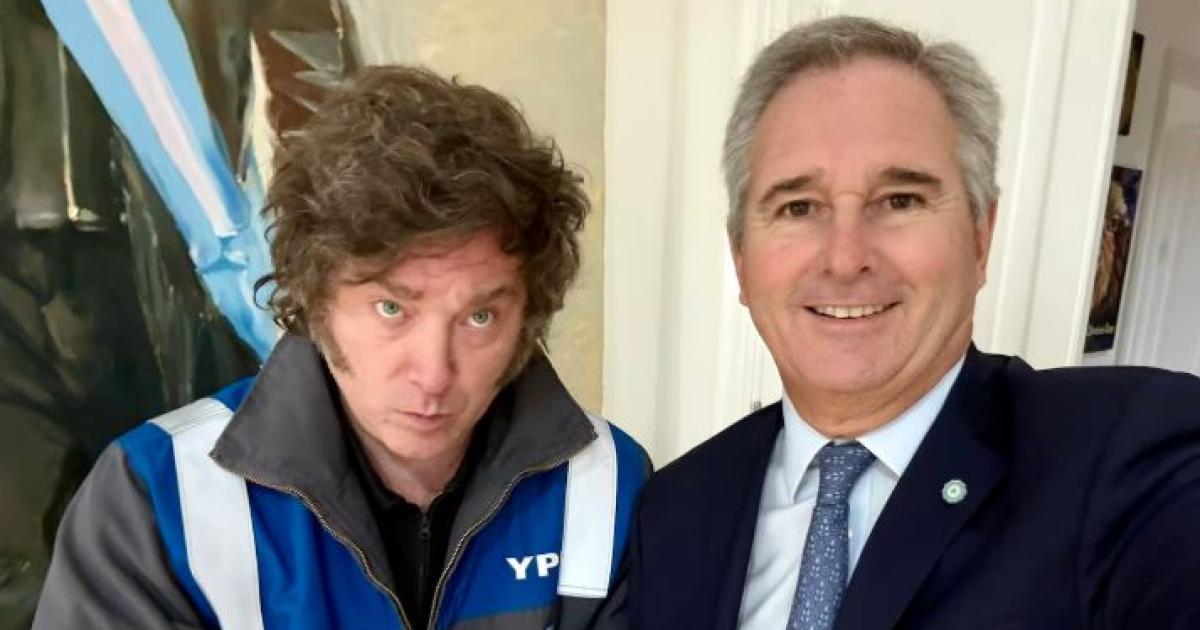 Javier Milei y el canciller Pablo Quirno (Foto- X@pabloquirno)