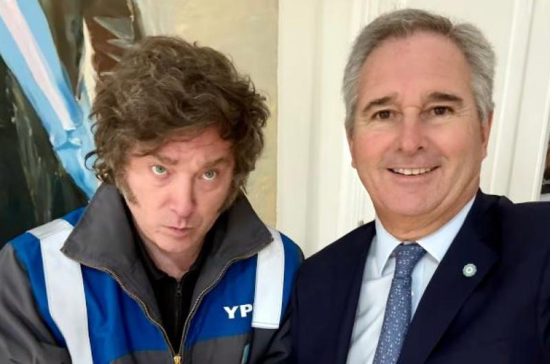 Javier Milei y el canciller Pablo Quirno (Foto- X@pabloquirno)