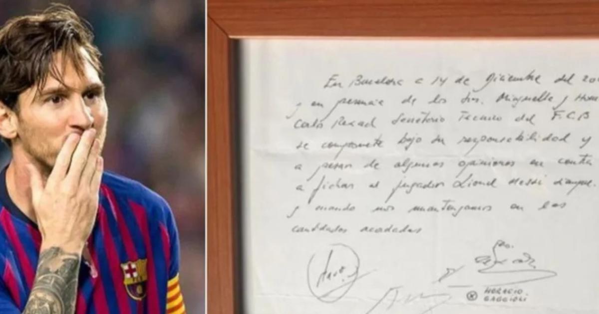 El diacutea que una servilleta convencioacute a Jorge Messi de quedarse en Barcelona