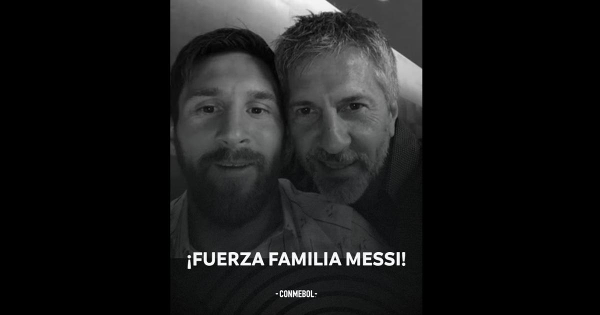 CONMEBOL despidioacute a Jorge Messi y expresoacute su apoyo a Lionel y su familia