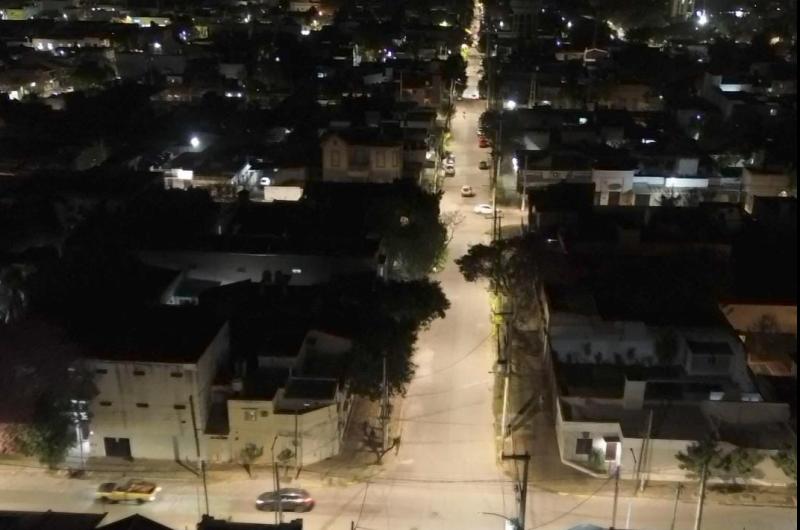 El municipio avanza con una obra de iluminacioacuten LED en calle Las Heras