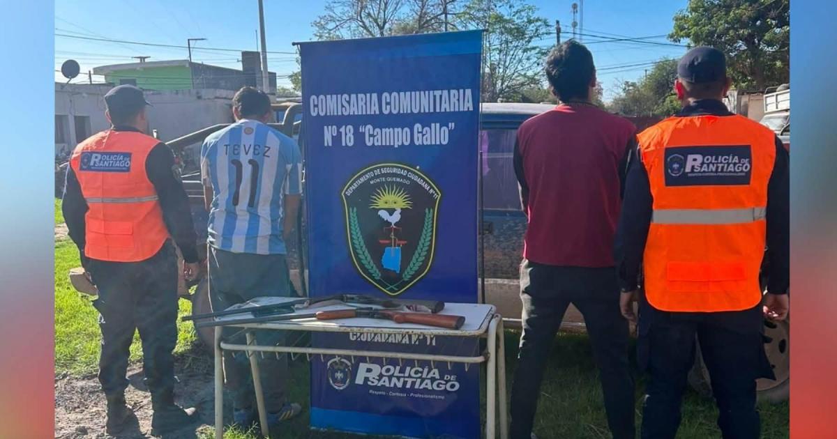Detienen a dos hombres acusados en una denuncia por abigeato