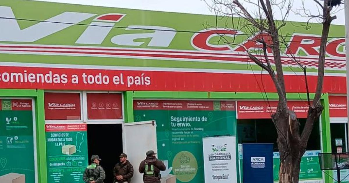Operativo federal de rutina en encomiendas en Santiago del Estero