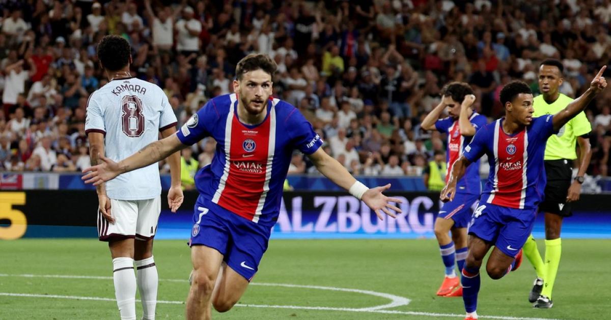 PSG derrotoacute a Aston Villa y se consagroacute campeoacuten de la Supercopa de Europa
