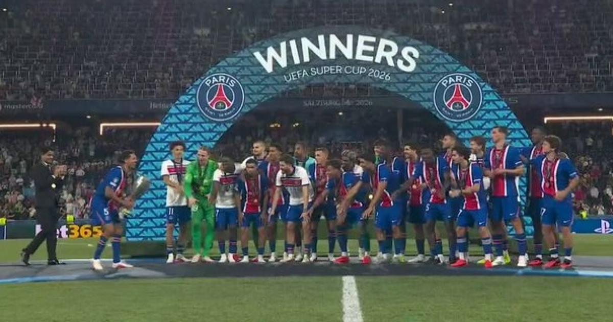 PSG derrotoacute a Aston Villa y se consagroacute campeoacuten de la Supercopa de Europa