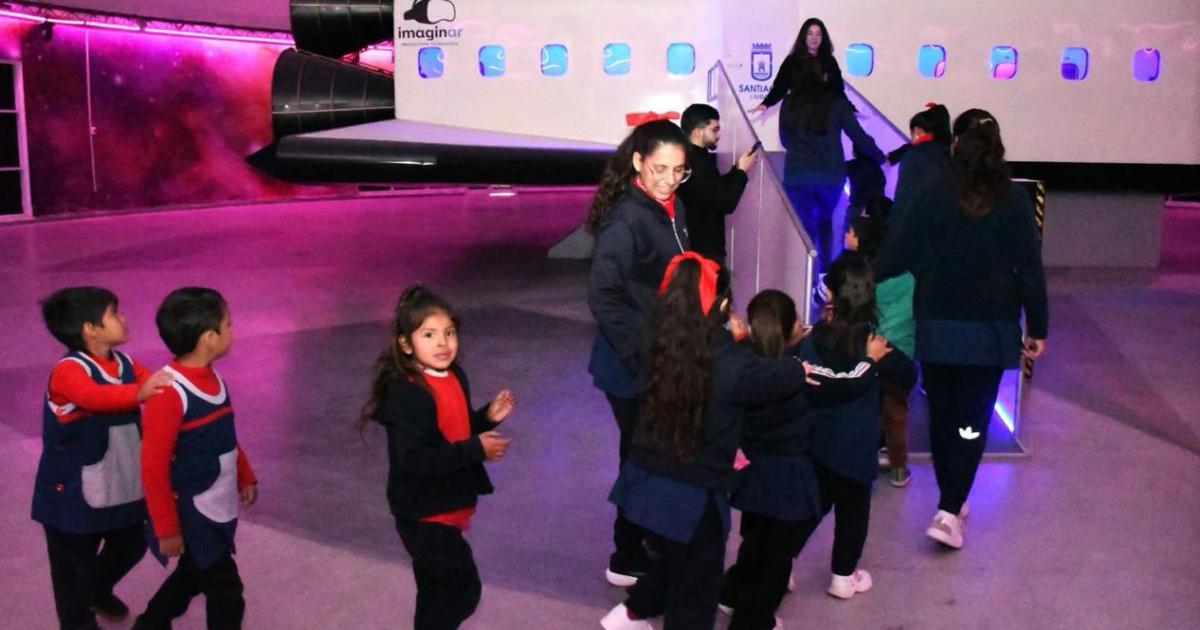 Jardines de infantes municipales iniciaron el programa de visitas guiadas al simulador Espacial