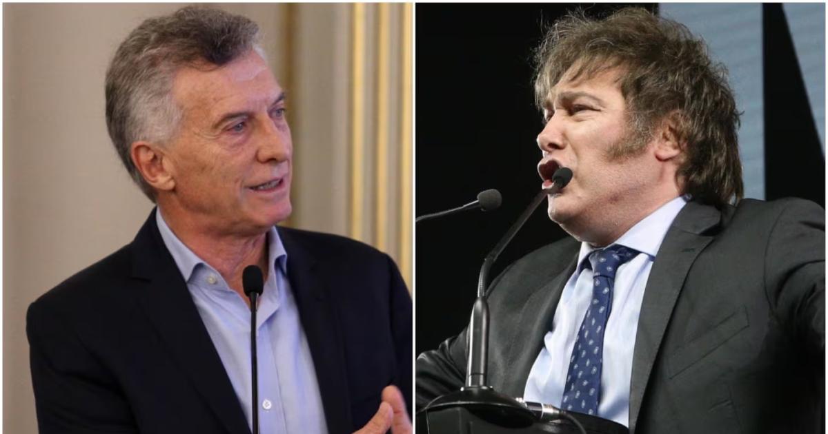 Javier Milei y Mauricio Macri (Foto- NA)
