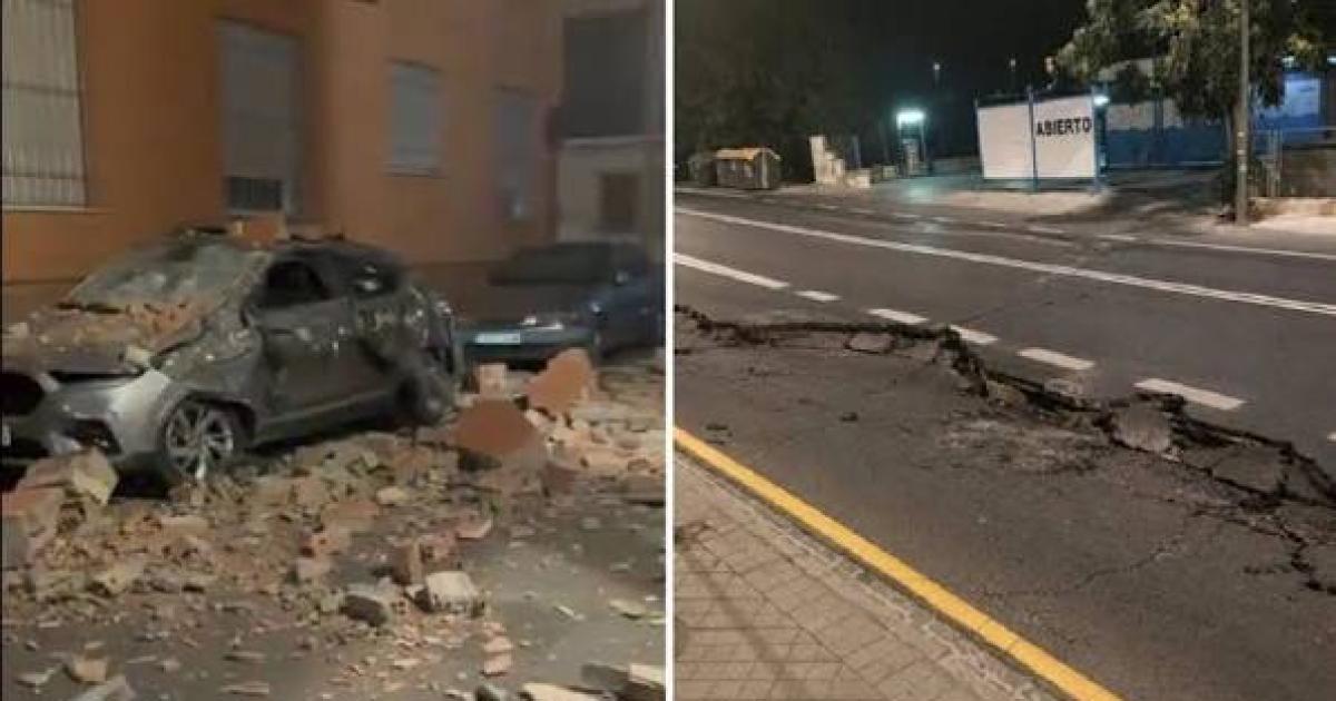 Sismo de magnitud 52 sacudioacute el sur de Espantildea y provocoacute dantildeos materiales