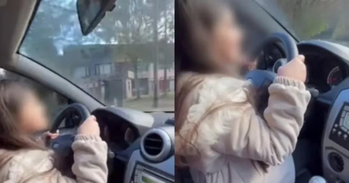 VIDEO Poleacutemico- padre filmoacute a su hija de 9 antildeos manejando y lo publicoacute en redes