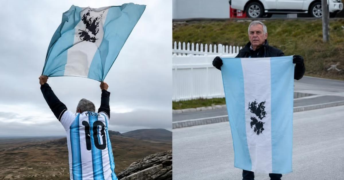 Un excombatiente volvioacute a Malvinas y homenajeoacute a sus compantildeeros caiacutedos