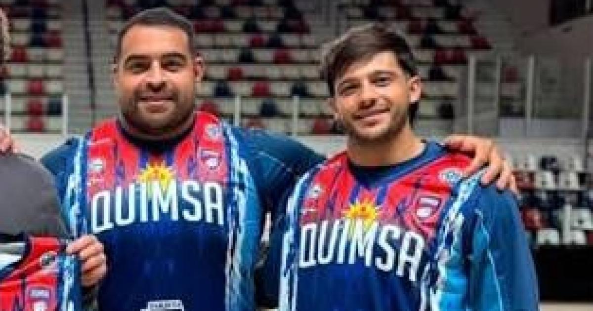 Delgado y Nico Roger en el plantel de Los Pumas