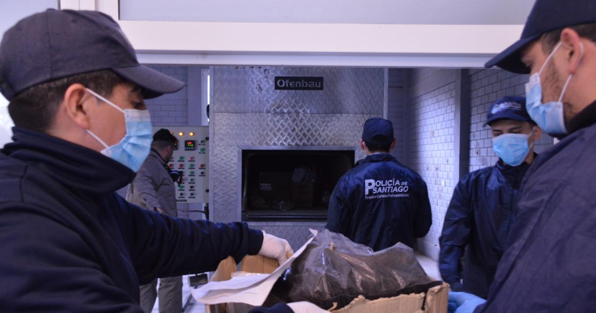 Se realizoacute la deacutecima destruccioacuten por incineracioacuten de estupefacientes secuestrados en causas judiciales