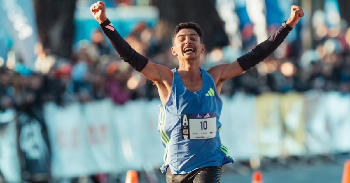 Ignacio Erario brilló en la Media Maratón de Buenos Aires- fue el mejor argentino y rompió la barrera de los 61 minutos (Foto IG IGnacio Erario)