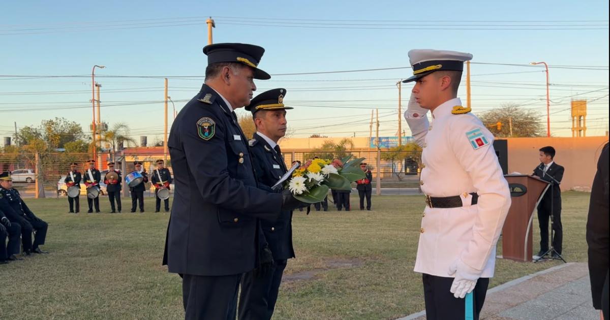 Emotivo homenaje a los Caiacutedos en cumplimiento del deber