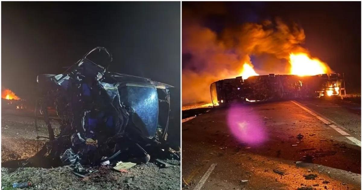 Tragedia en la Ruta 34- familia muere tras choque frontal con un camioacuten cisterna cerca de Malbraacuten