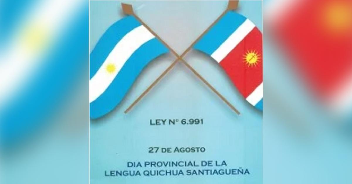 27 de agosto- Diacutea provincial de la lengua Quichua santiaguentildea