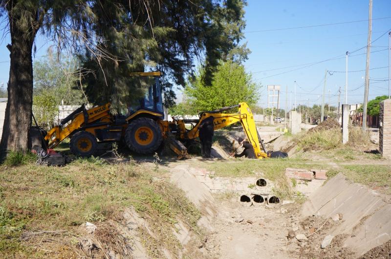 La comuna optimiza el sistema de desaguumle pluvial