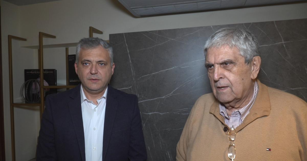 Juan Carlos López (izq) y Armando Pepe destacaron el lanzamiento del programa de créditos hipotecarios