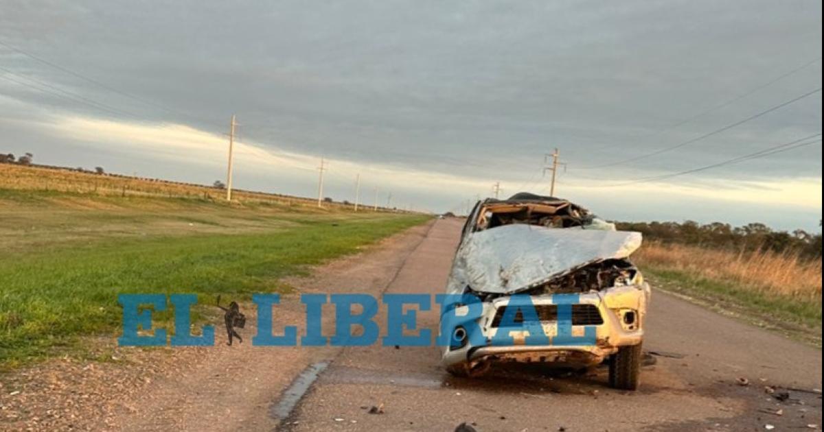 Tragedia en la Ruta 21- un hombre murioacute tras volcar con su vehiacuteculo entre Bandera y Averiacuteas