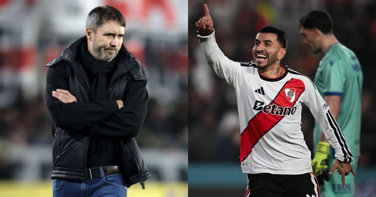 Correa le dedicó el triunfo de River a Coudet luego de su salida- ( Foto- Fotobaires)