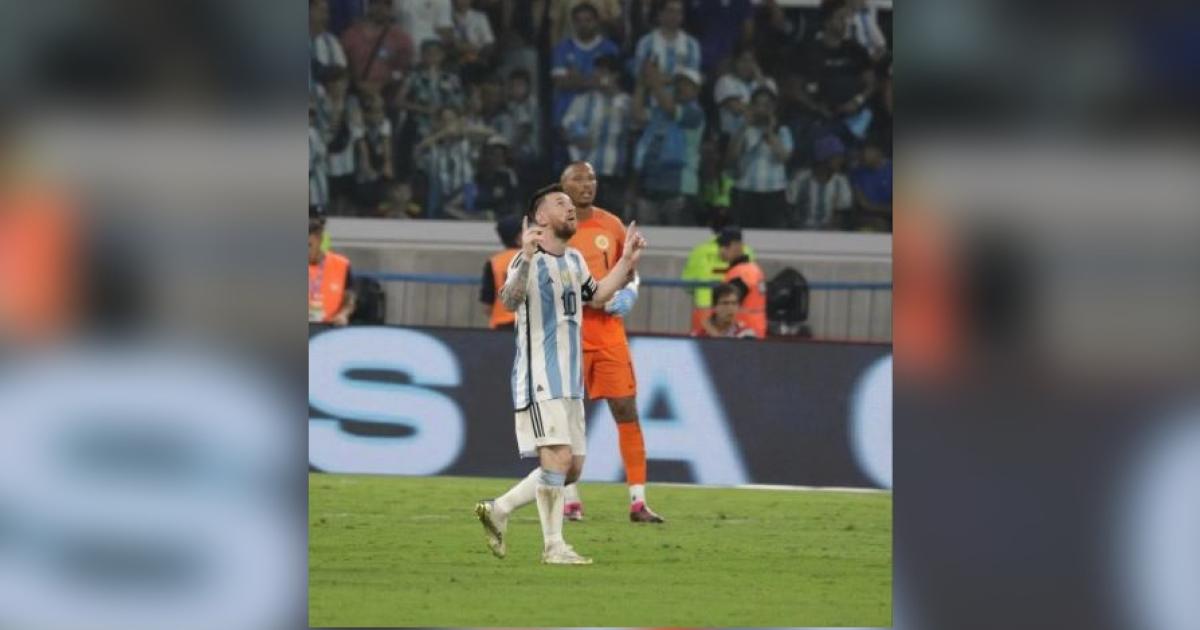 Estadio Único Madre de Ciudades - Lionel Messi 290323 - Foto- EL LIBERAL