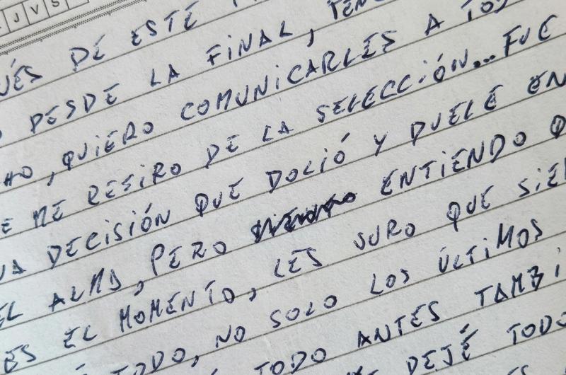 El detalle de la carta de Messi que generoacute debate tras su retiro de la Seleccioacuten
