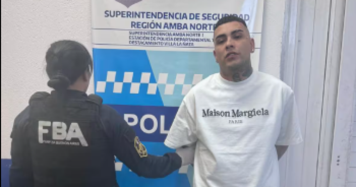Callejero Fino fue detenido el fin de semana (Foto- Policía bonaerense)