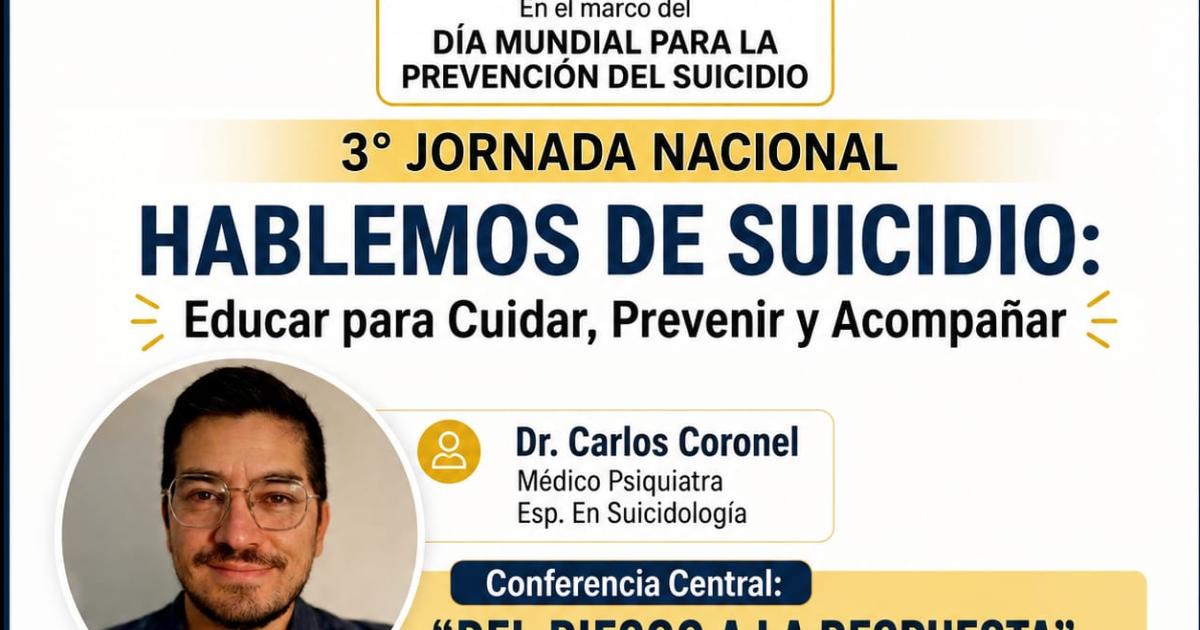 Jornada Nacional de prevención del Suicidio