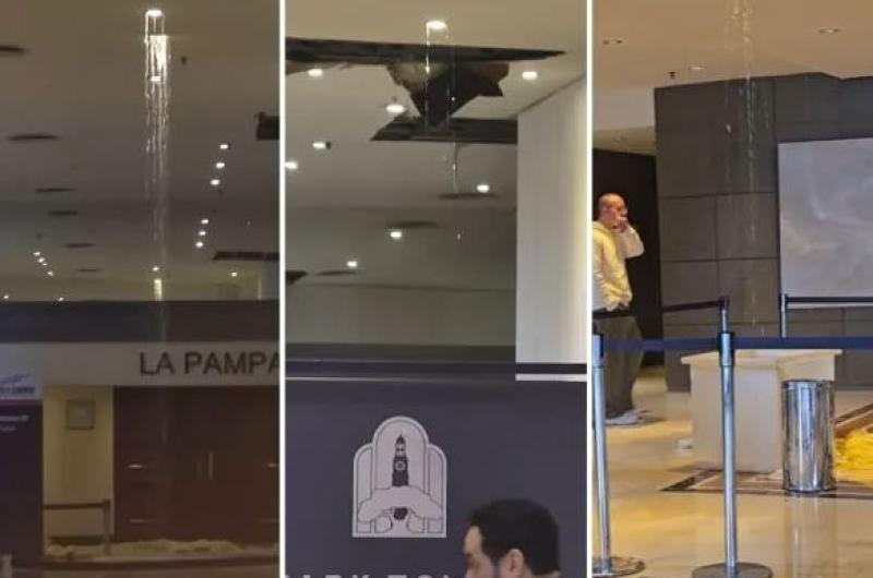 Se rompioacute el techo del Sheraton donde Javier Milei cerraraacute el foro Vientos de Cambio