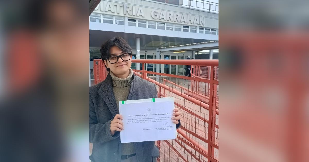 Un egresado de la UNSE entre los mejores puntajes del paiacutes ingresoacute al Hospital Garrahan