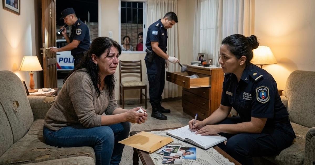 La víctima radicó la denuncia penal por el robo (Foto creada con IA)