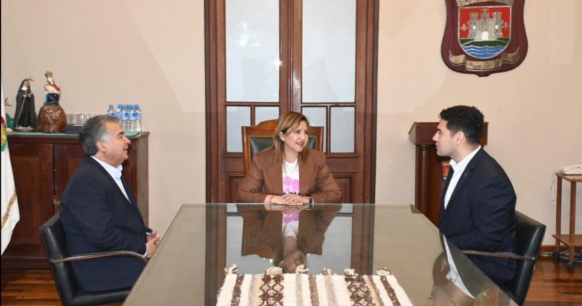 La intendente Fuentes recibioacute al director de la Juventud de la Provincia